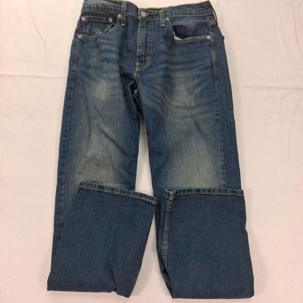 Levi's Jeans Mens 31x32 559 Relaxed Straight Blue Medium Wash Stretch EUC